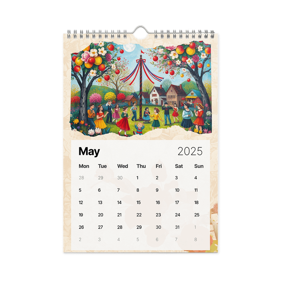 FOLK ART WALL CALENDAR 2026 product image (10)