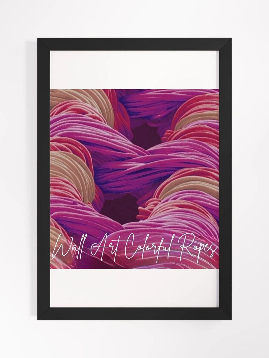 Colorful Ropes Framed High-Quality Matte Poster (in) product image (1)