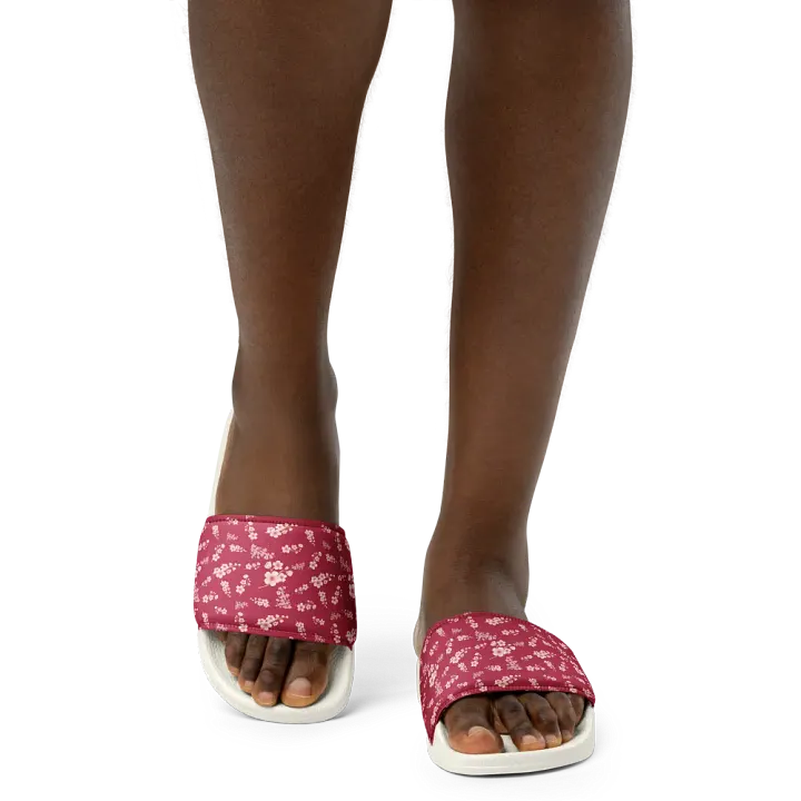 Cherry Blossoms on Magenta Floral Women's Slides product image (2)