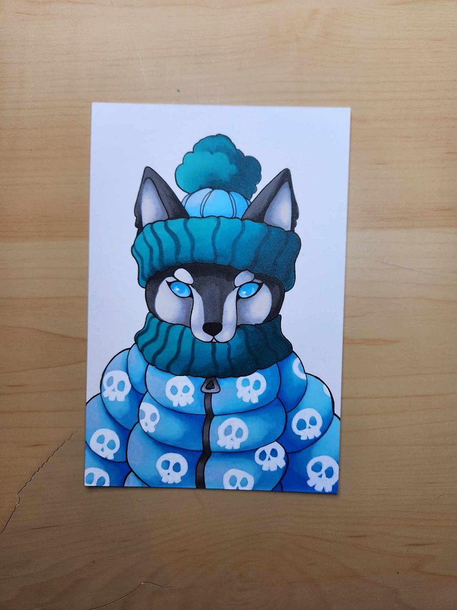 Dessin original Noël Loup product image (2)