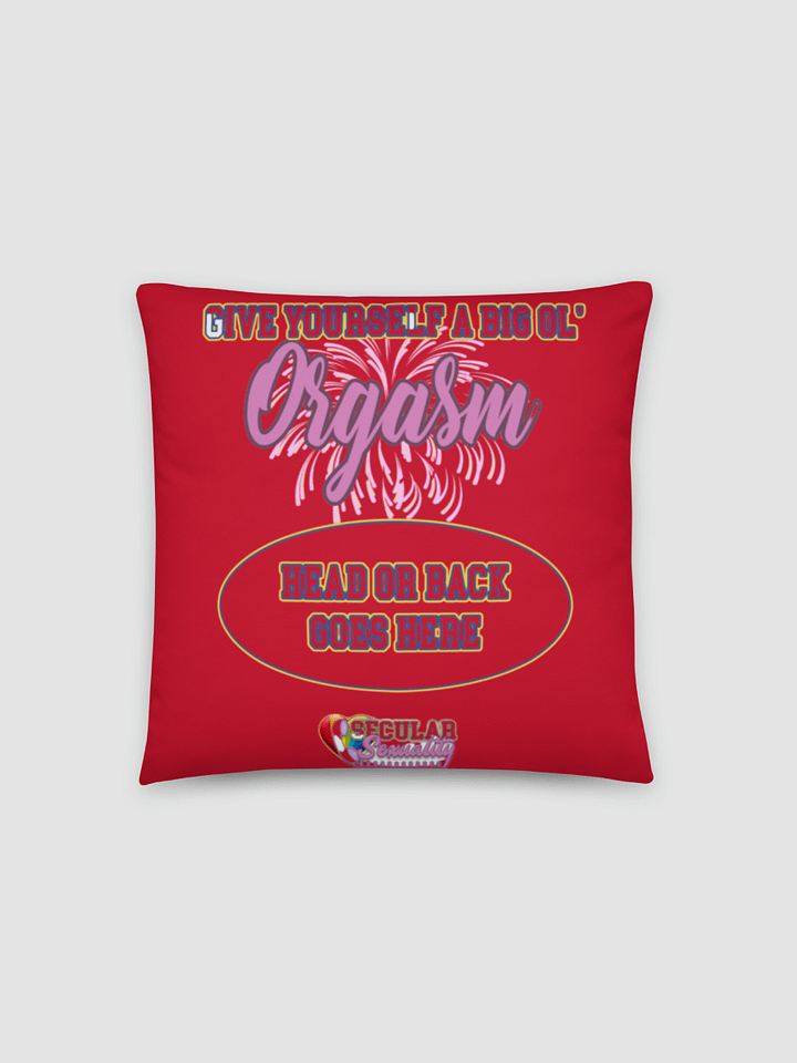 Secular Sexuality Orgasm Pillow - Red product image (1)