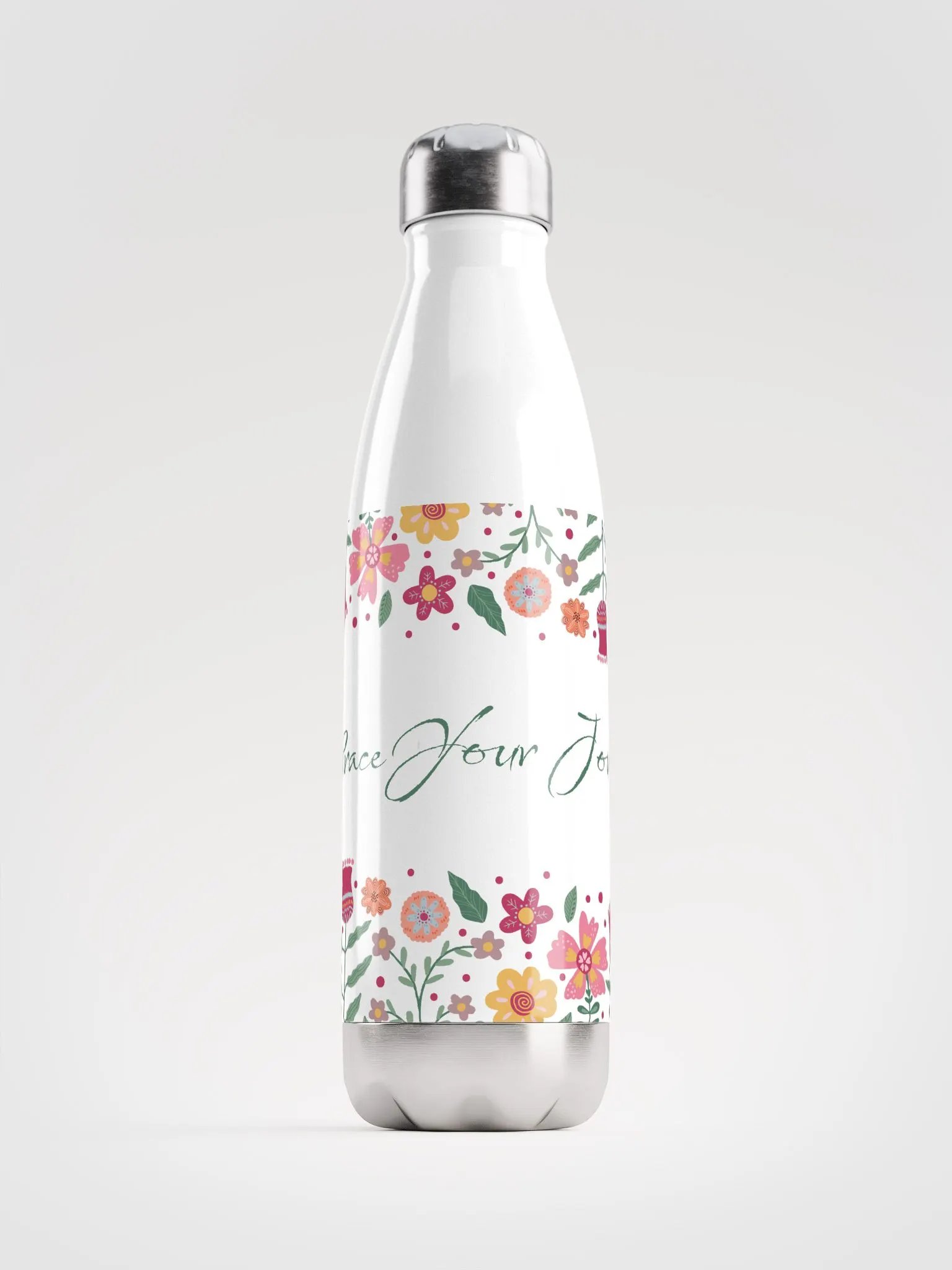 Embrace Your Journey Water Bottle -White product image (1)