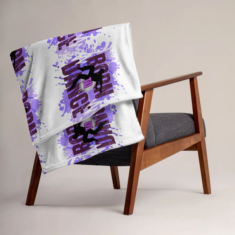 Born to Dance His Silhouette Throw Blanket product image (15)