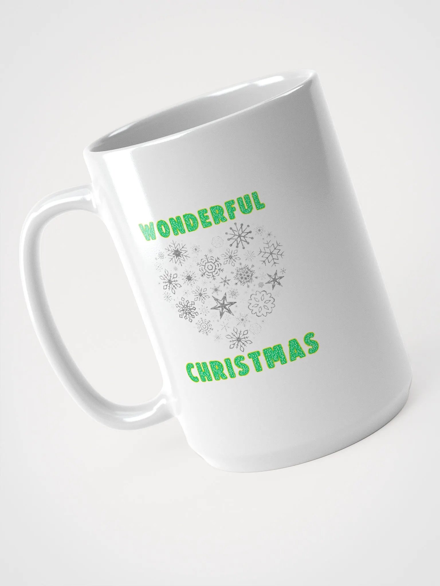 Wonderful Christmas Glitter Heart Mug product image (3)