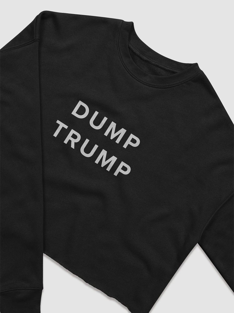 DUMP TRUMP Fleece Crop Sweatshirt product image (3)