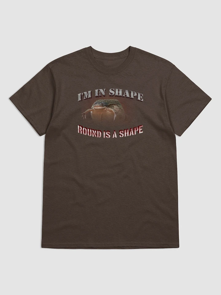 I'm in shape... round is a shape frog T-shirt product image (1)