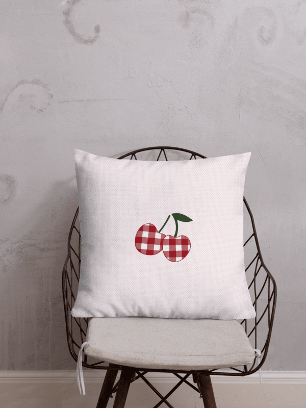 Gingham Cherry Throw Pillows product image (8)