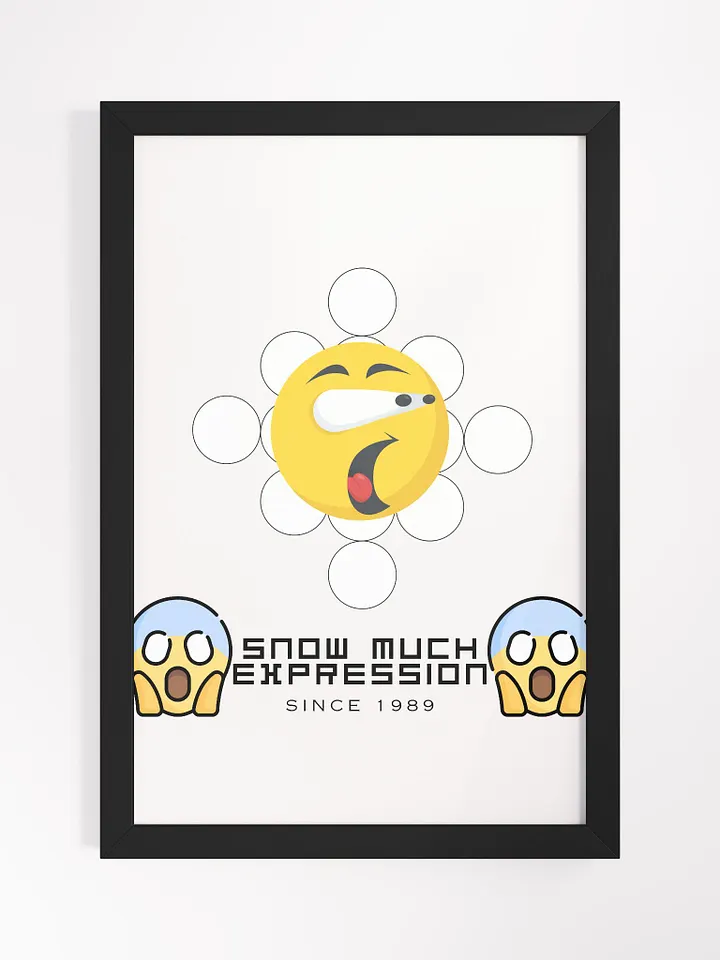 Snow Much Expression Framed High-Quality Matte Poster (in) product image (1)