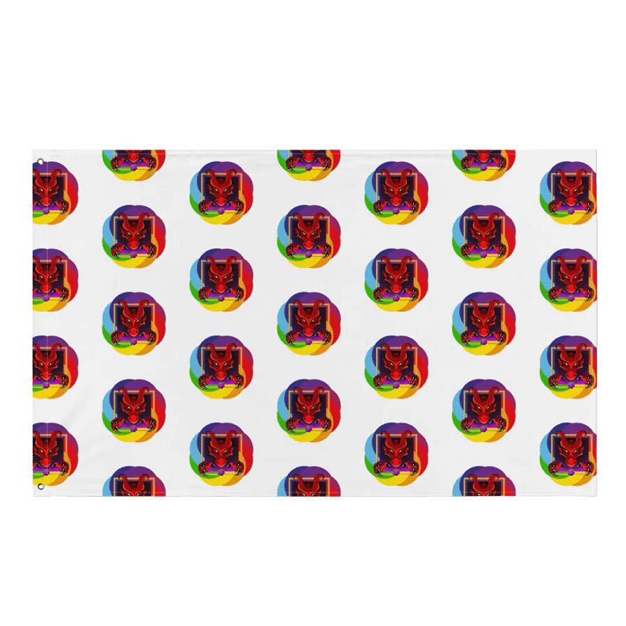 PRIDE Dice Dragons Patterned Flag product image (1)