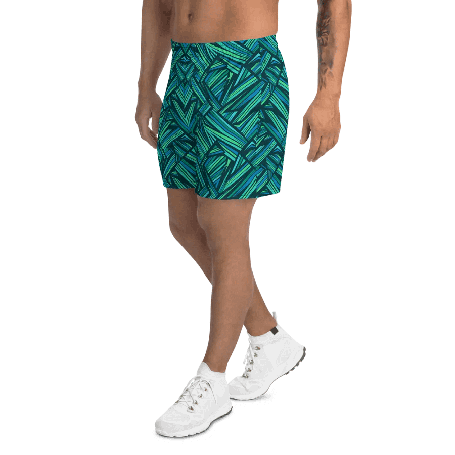 Aqua Angles | Athletic Long Shorts product image (4)