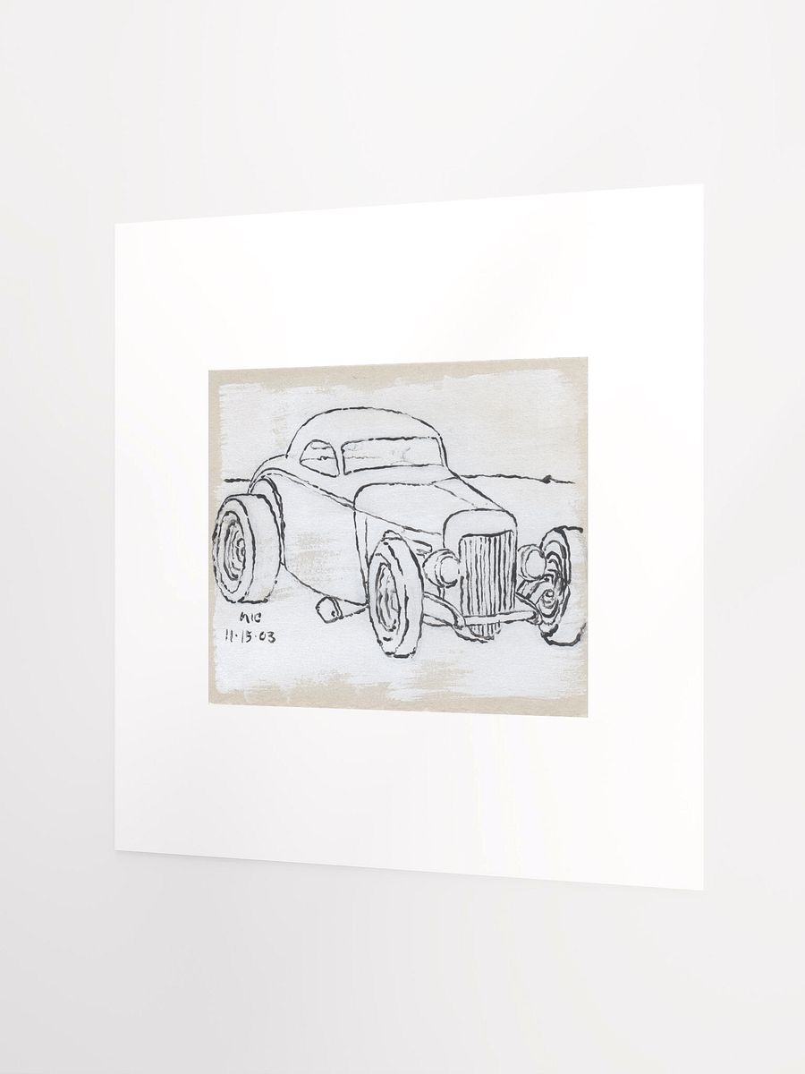 White Hotrod #4 Print product image (3)