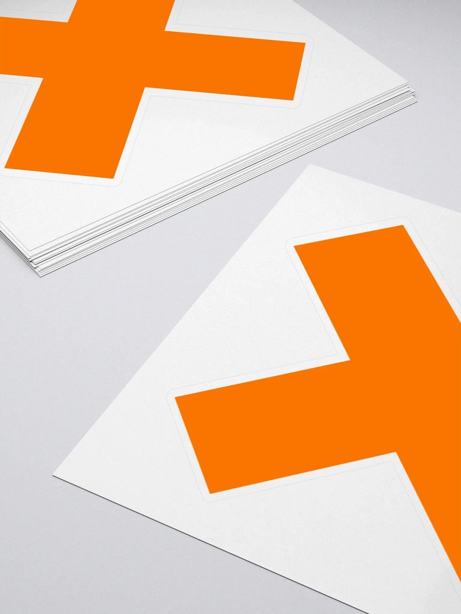 "X" Logo Sticker product image (4)