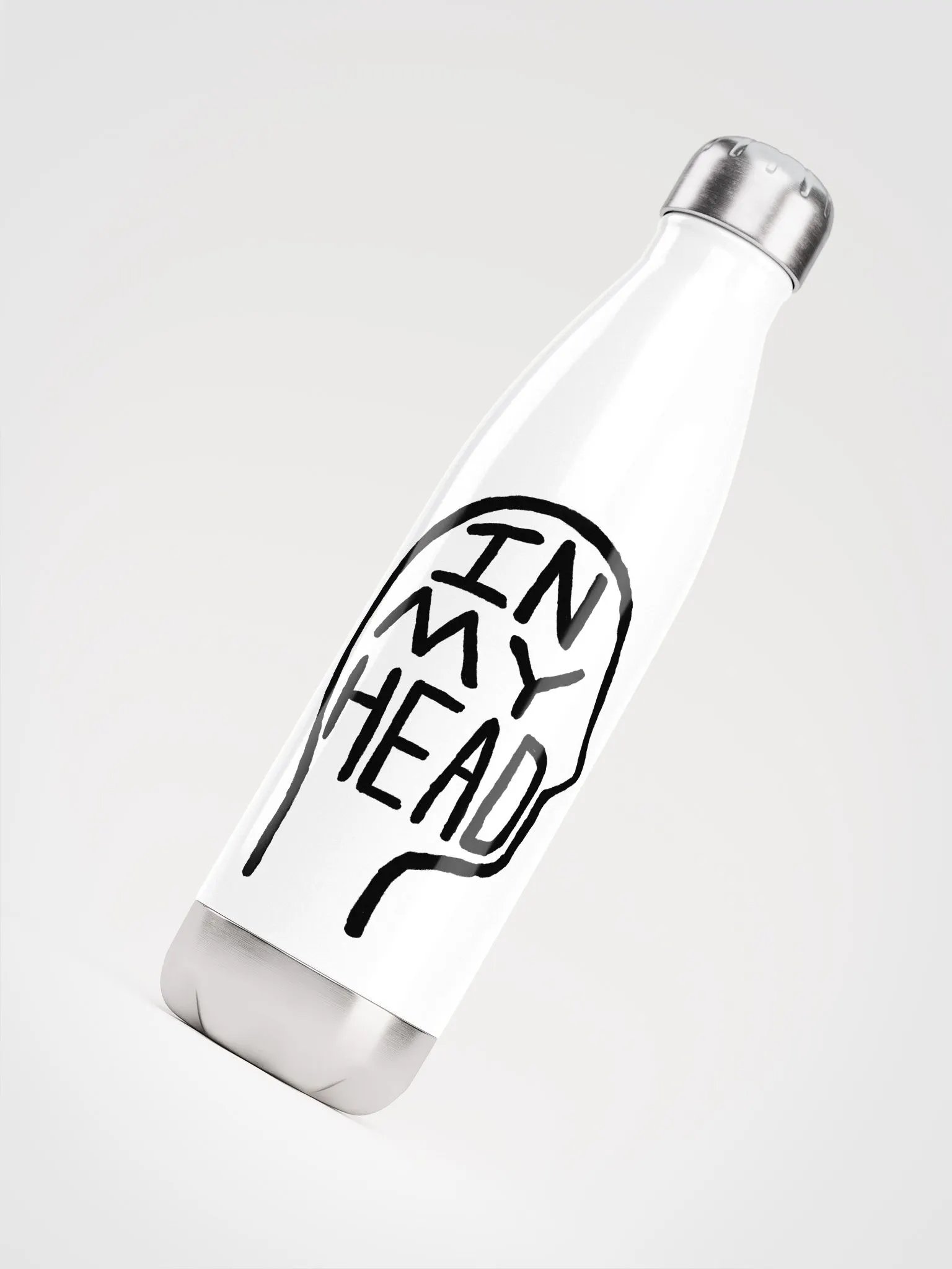 In My Head stainless steel water bottle product image (5)