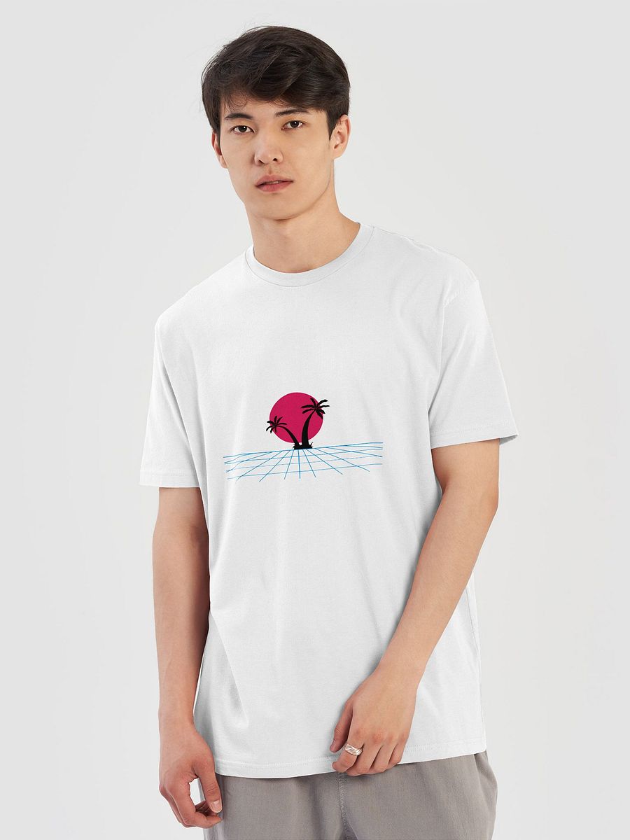 Retro-Futuristic Palm Tree Grid T-Shirt product image (5)