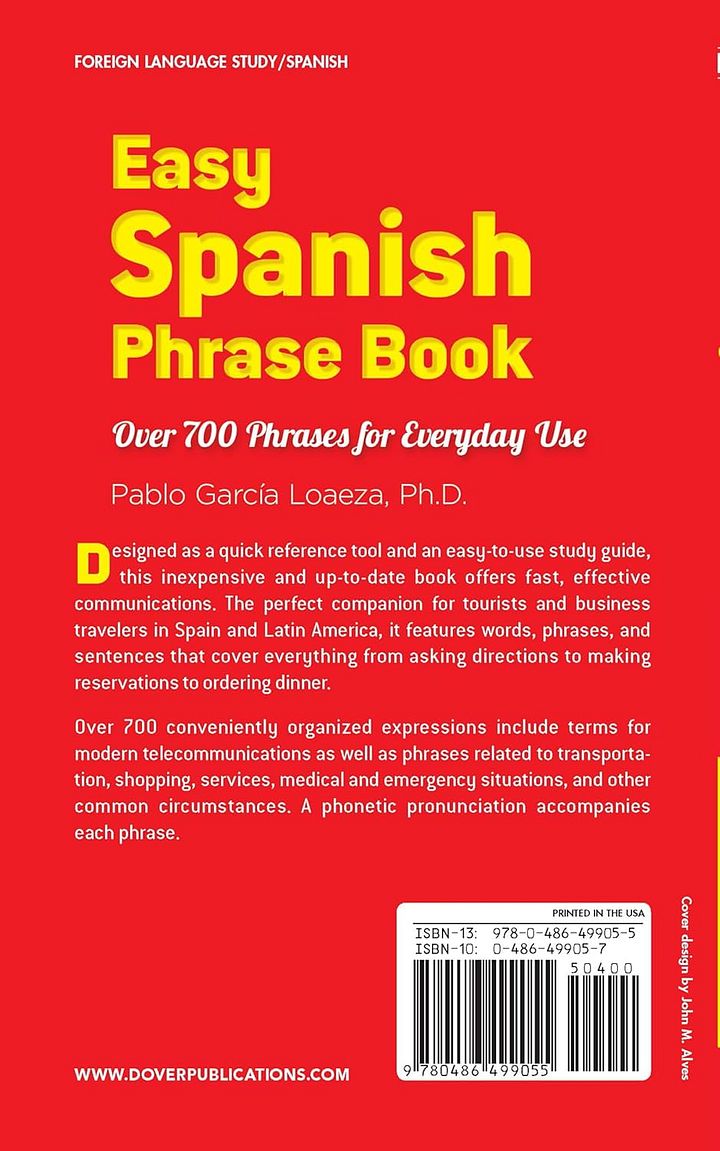 Easy Spanish Phrase Book NEW EDITION product image (2)
