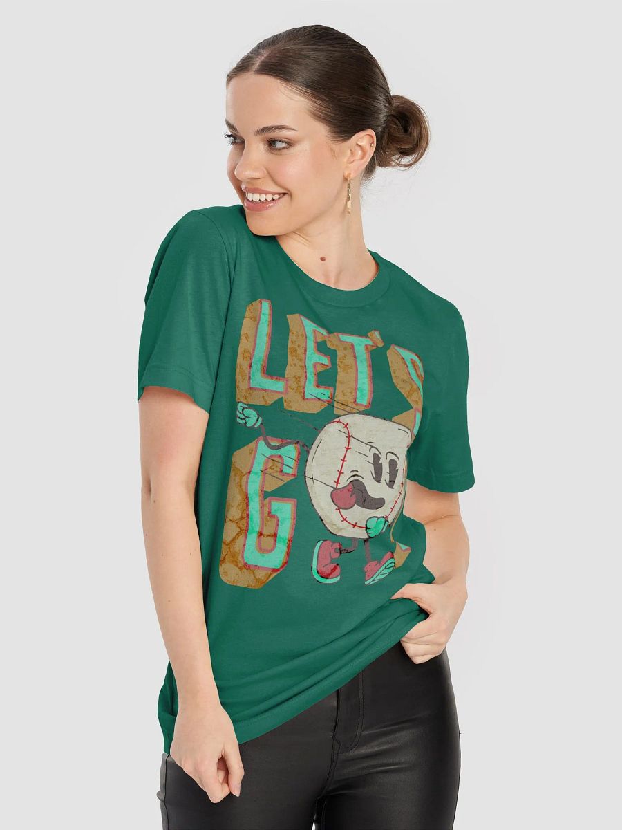 Lets Go Baseball Mascot Joyful T-Shirt product image (5)