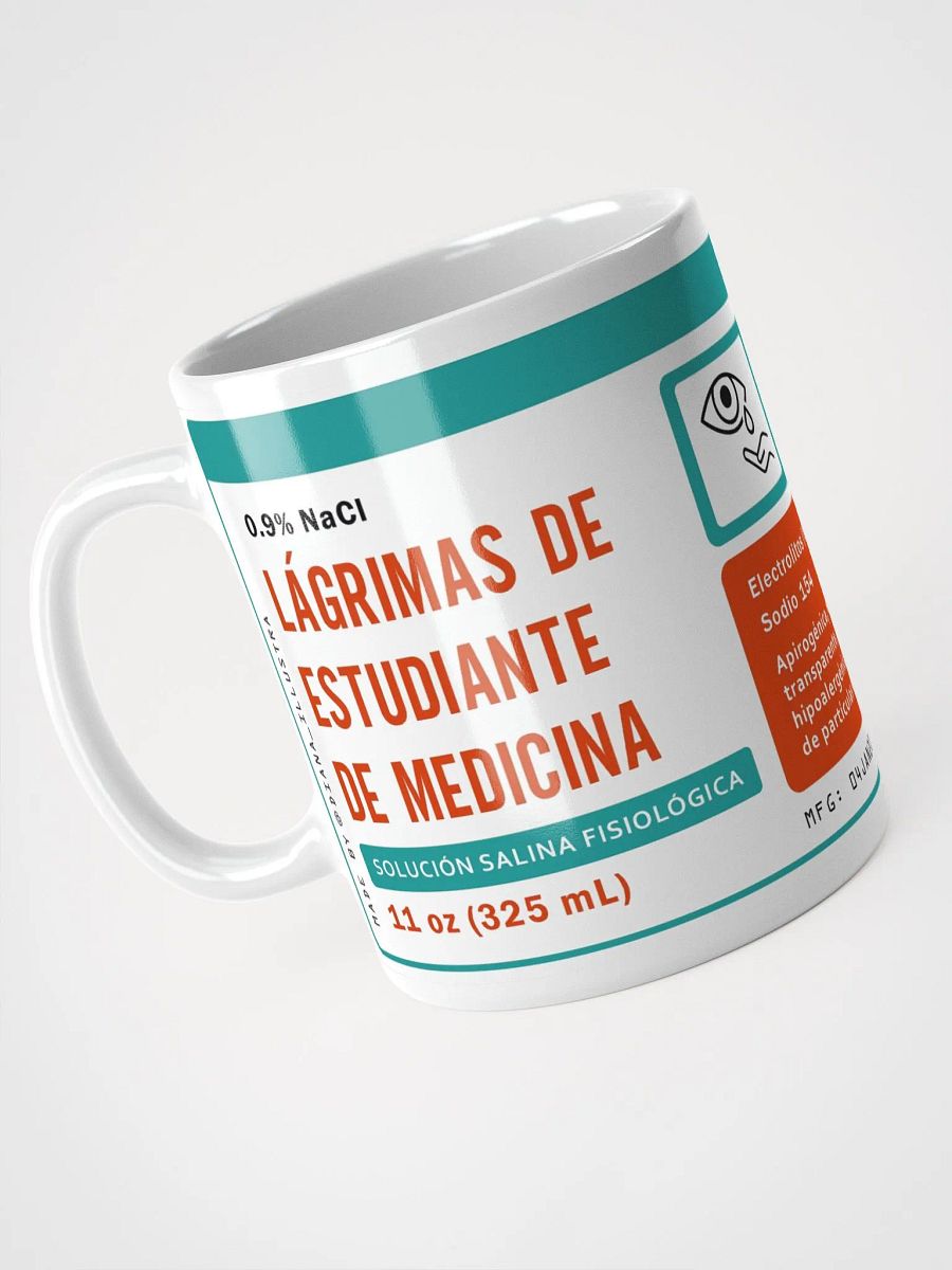 "Lágrimas de estudiante de medicina" (SPANISH) Ceramic mug product image (3)