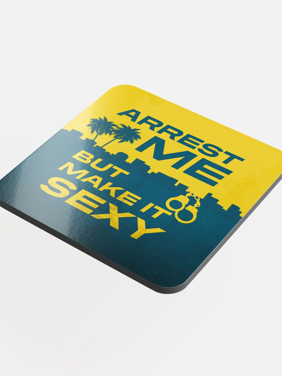 Sexy Arrest Glossed Cork Coaster product image (4)