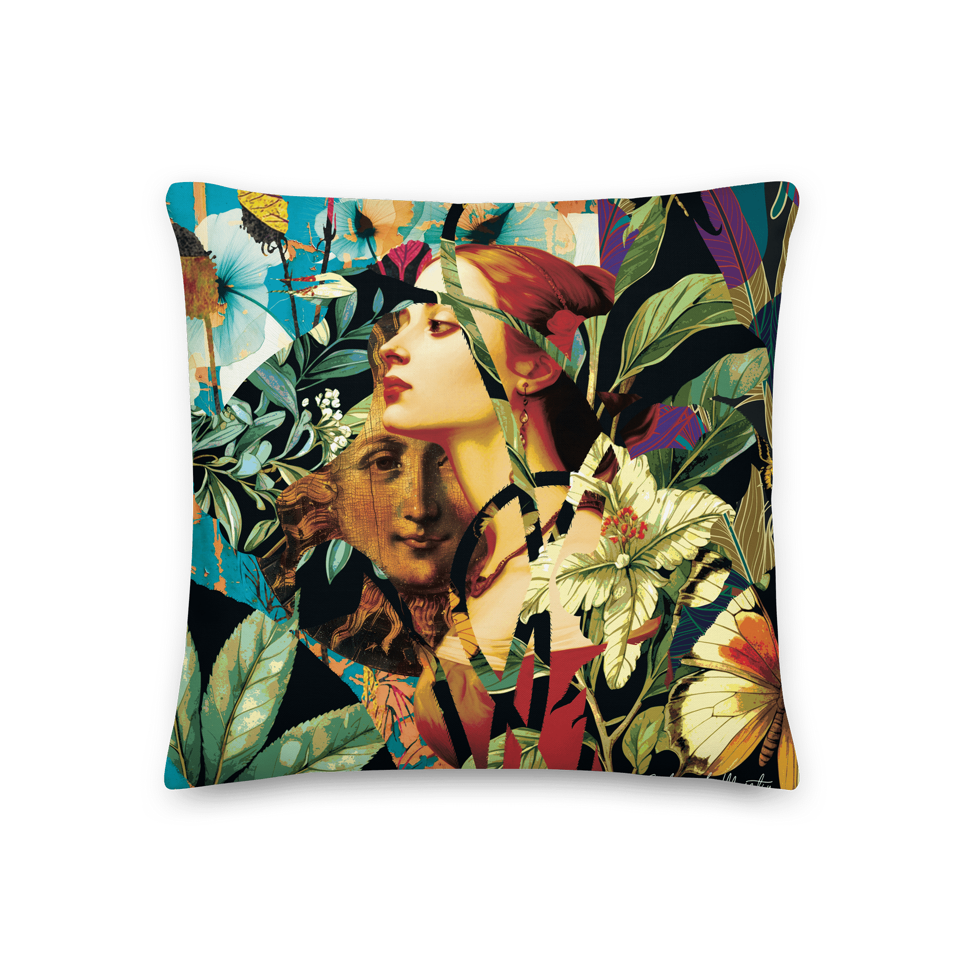 'Secret Garden of the Muse' by Edward Martin Decorative Pillow product image (3)