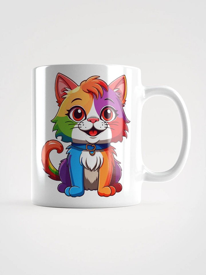 Cute Rainbow Color Cat 9 , Mug product image (2)