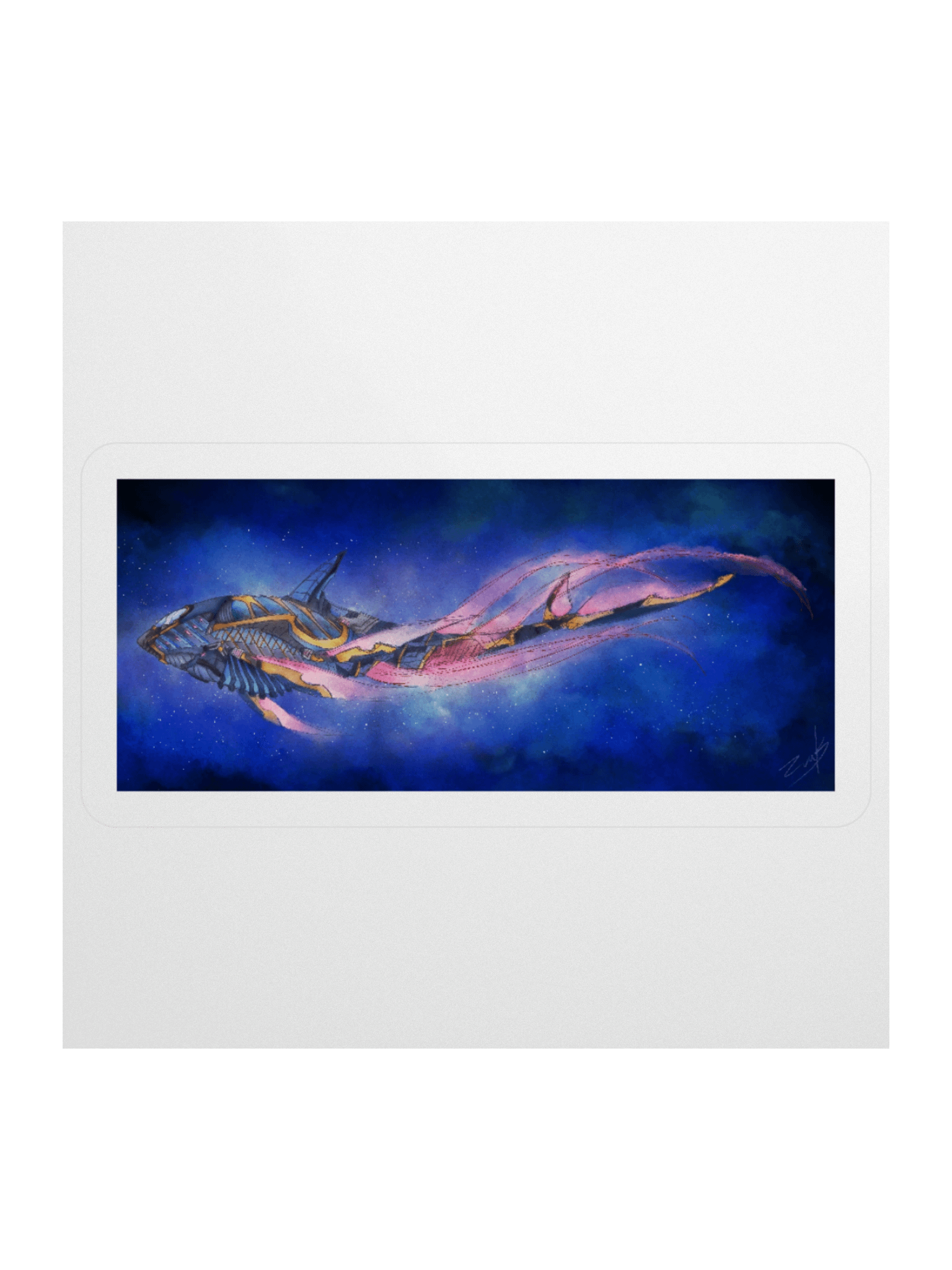 Whale Spaceship - sticker product image (4)
