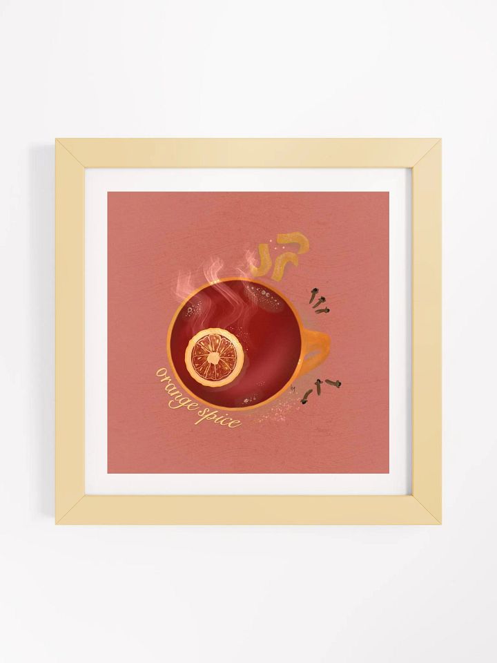Orange Spice Hebal Tea Framed Poster product image (1)
