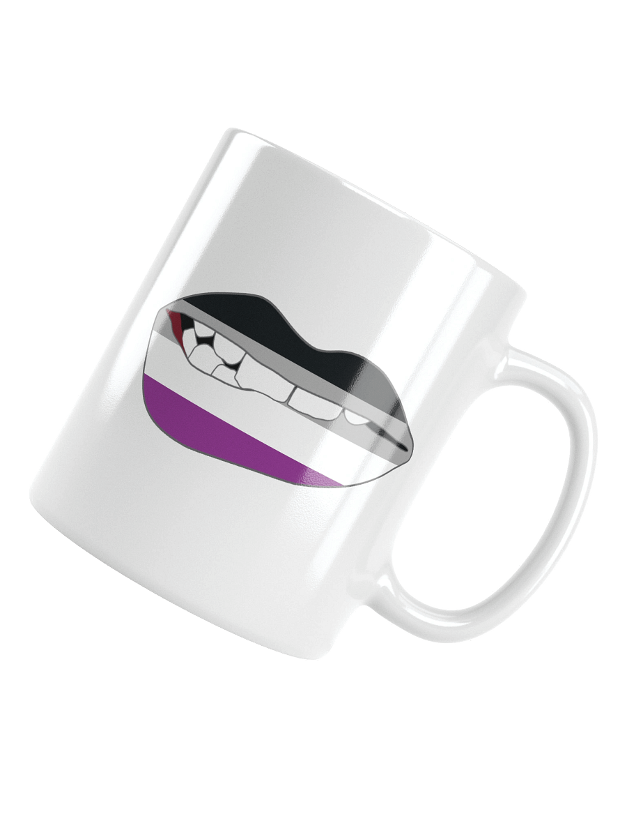 Asexual Pride Flag Biting Lips Mug product image (4)