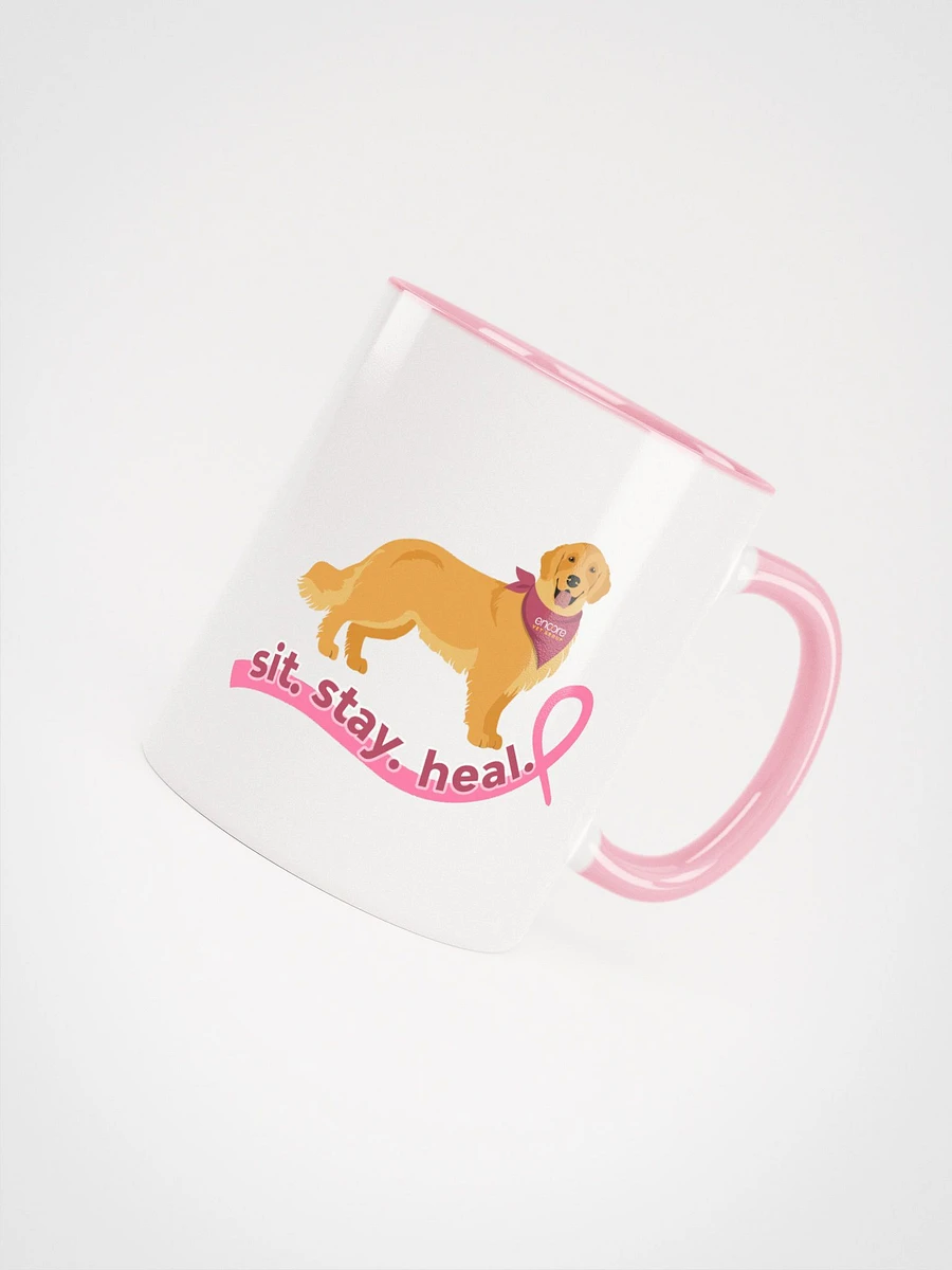 Encore Sit. Stay. Heal. Breast Cancer Awareness Coffee Mug product image (4)