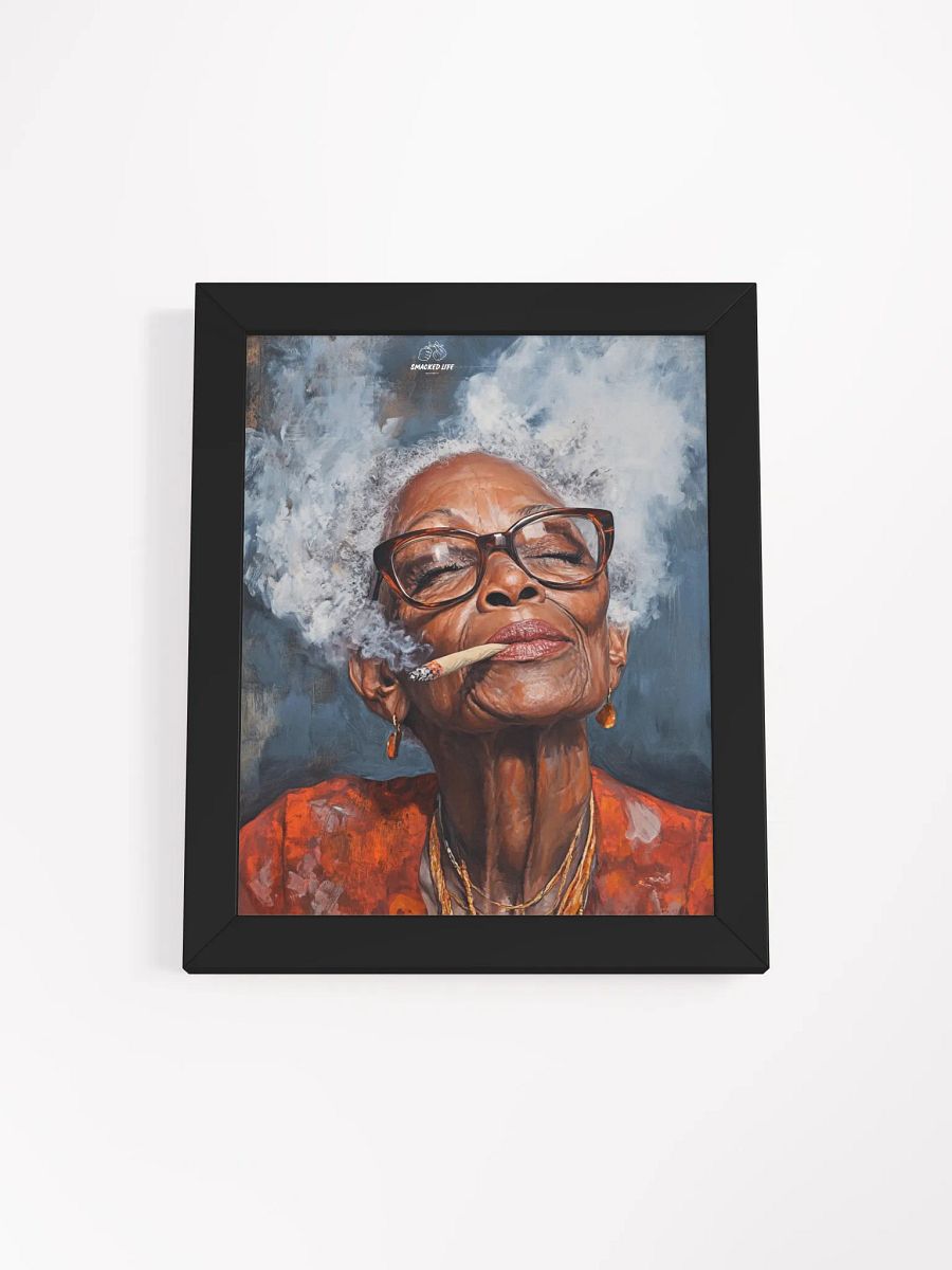 420 Stoner Art – Afrocentric Cannabis Queen Poster | Smoky High Vibes Wall Art | Trippy Weed Decor for Lounge & Dispensary product image (2)
