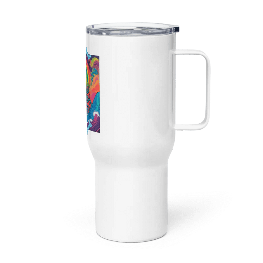 Cthulhu Surf Stainless Steel travel mug with handle 01a product image (3)