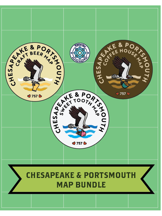 Chesapeake & Portsmouth Map Bundle - Digital Download product image (1)