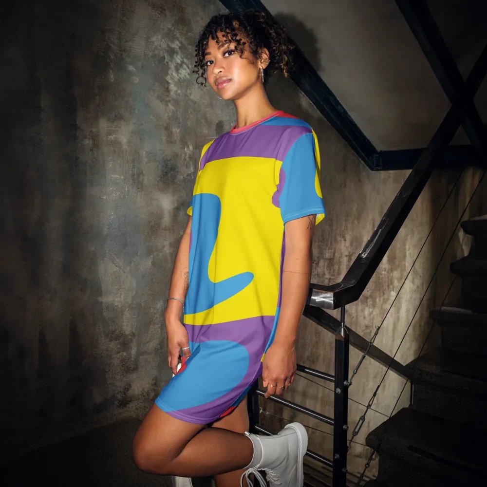 Watercolor Wonder T Shirt Dress product image (12)