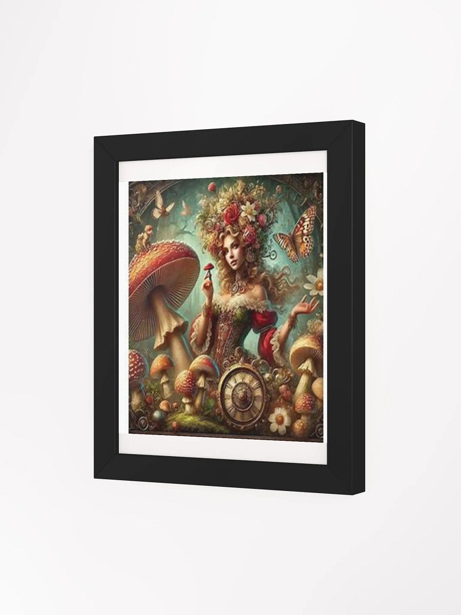 Beautiful Mushroom Lady on Canvas framed wall art product image (79)