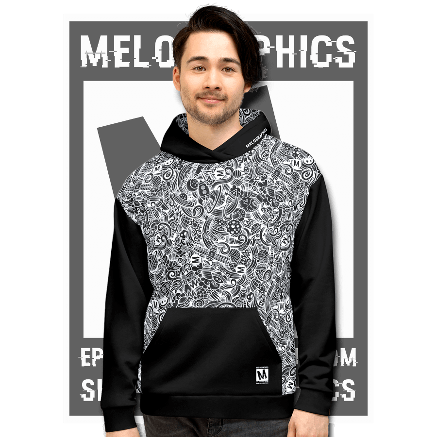 Dark Space Scribble - Ultimate Hoodie | #MadeByMELO product image (1)