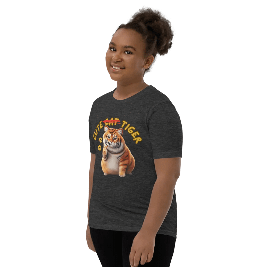 'Cute Not Cat But Tiger' Youth T-Shirt 🐱🐯😄 product image (55)