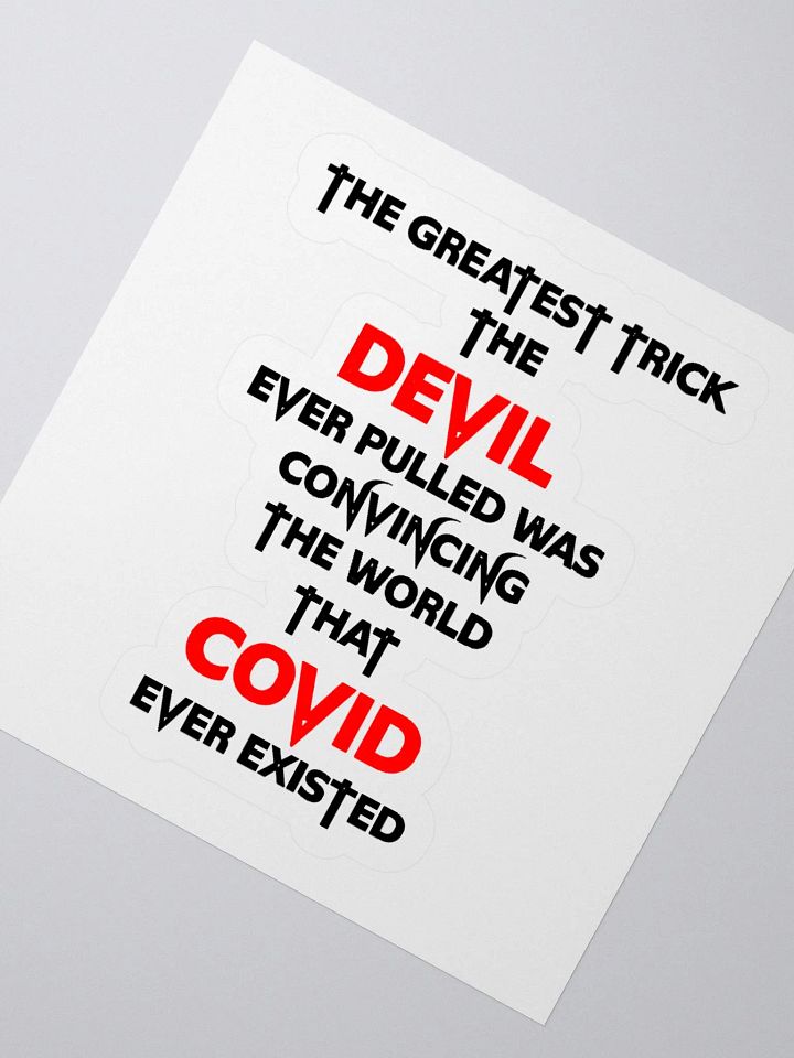 The Greatest Trick The Devil Pulled - Sticker product image (2)