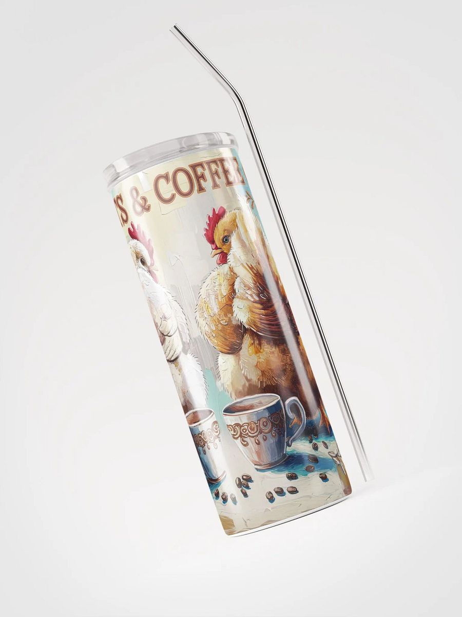 Chicken Fluff Butts & Coffee Cups Stainless Steel Tumbler product image (9)