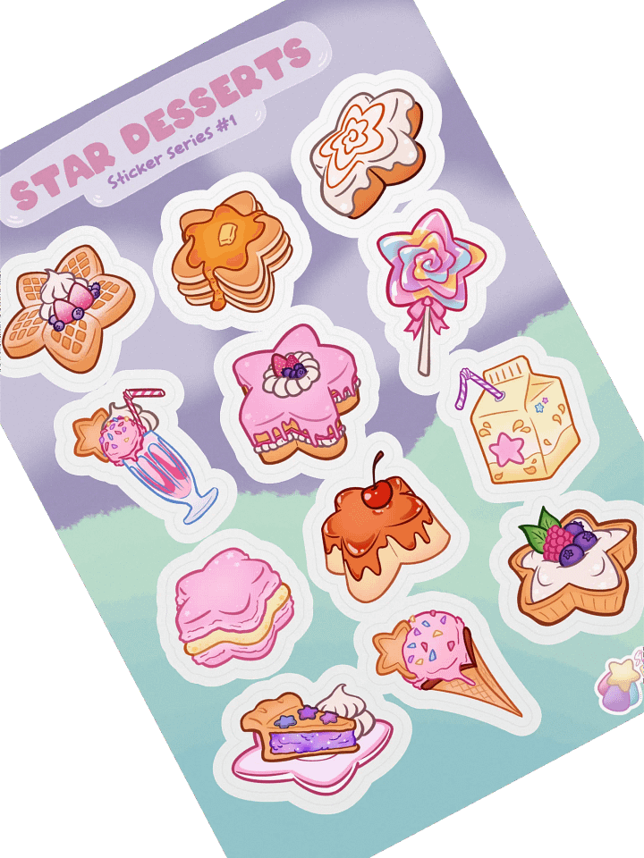 Star Desserts Sticker Sheet product image (2)