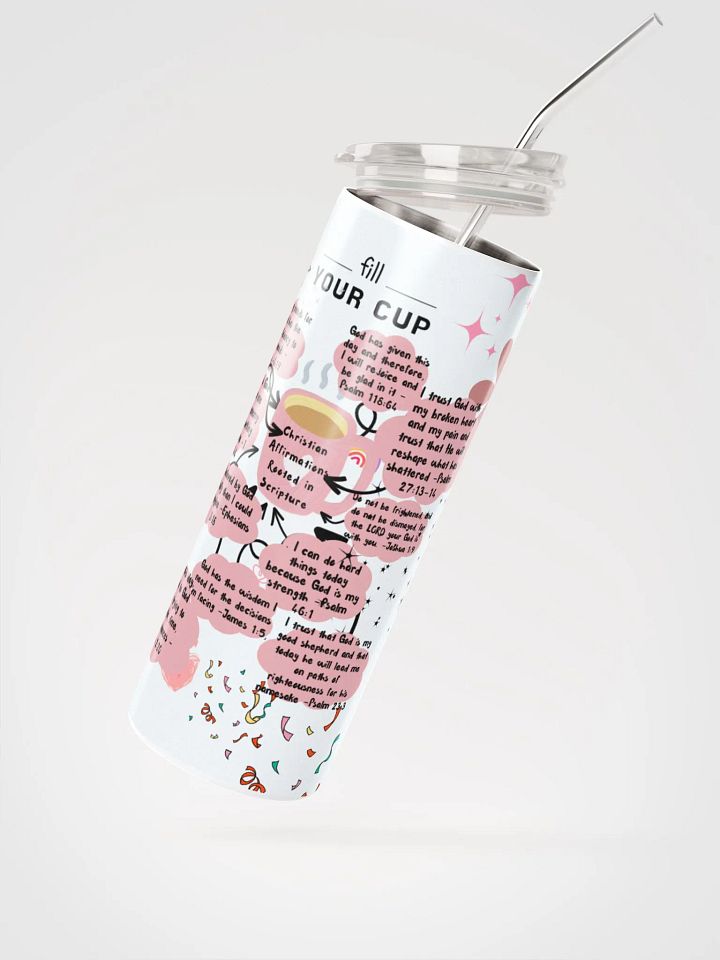 Christain affirmations rooted in scripture Stainless Steel Tumbler product image (2)