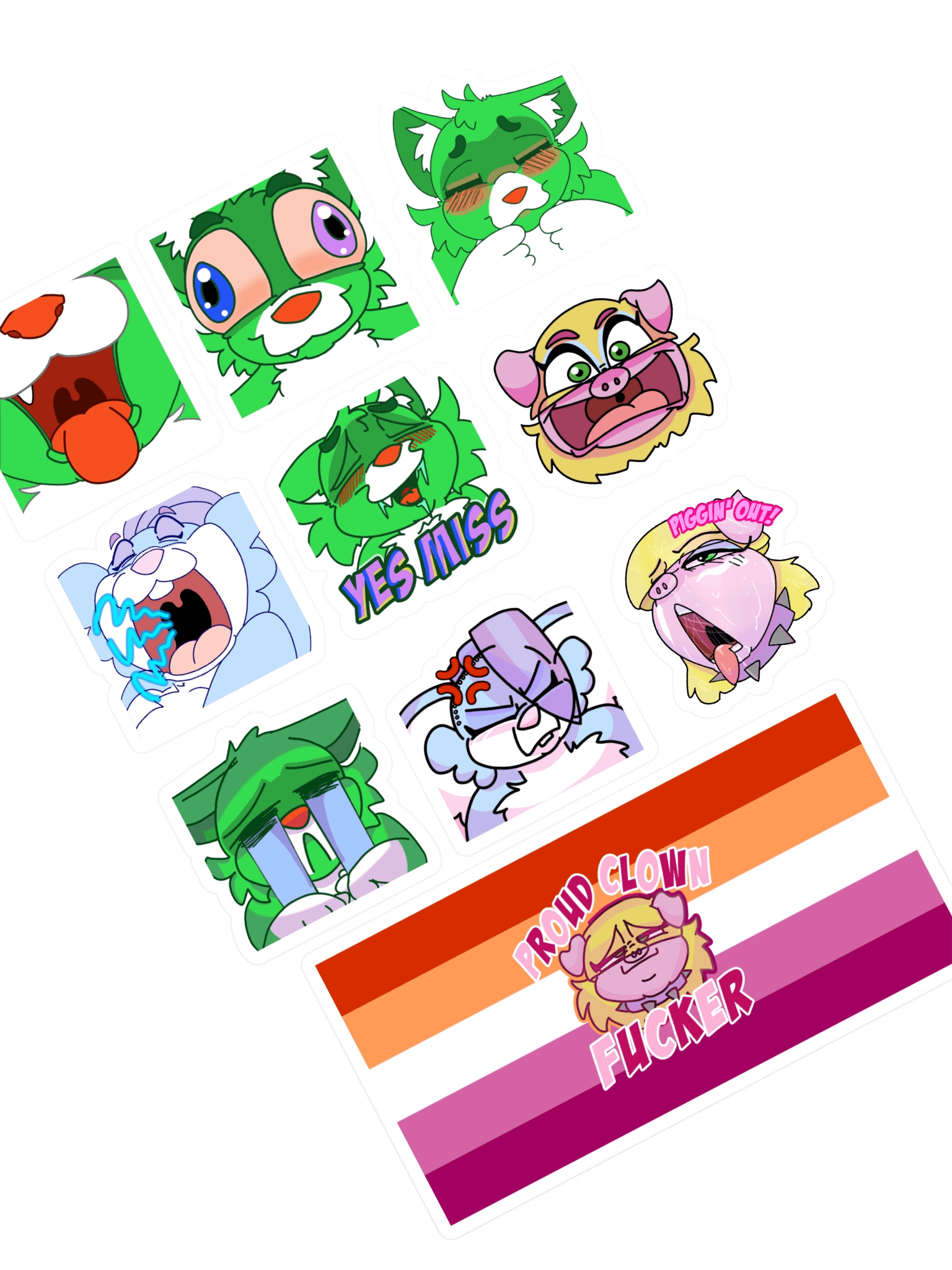 Emote Sticker Set 2025 pt 2 product image (1)