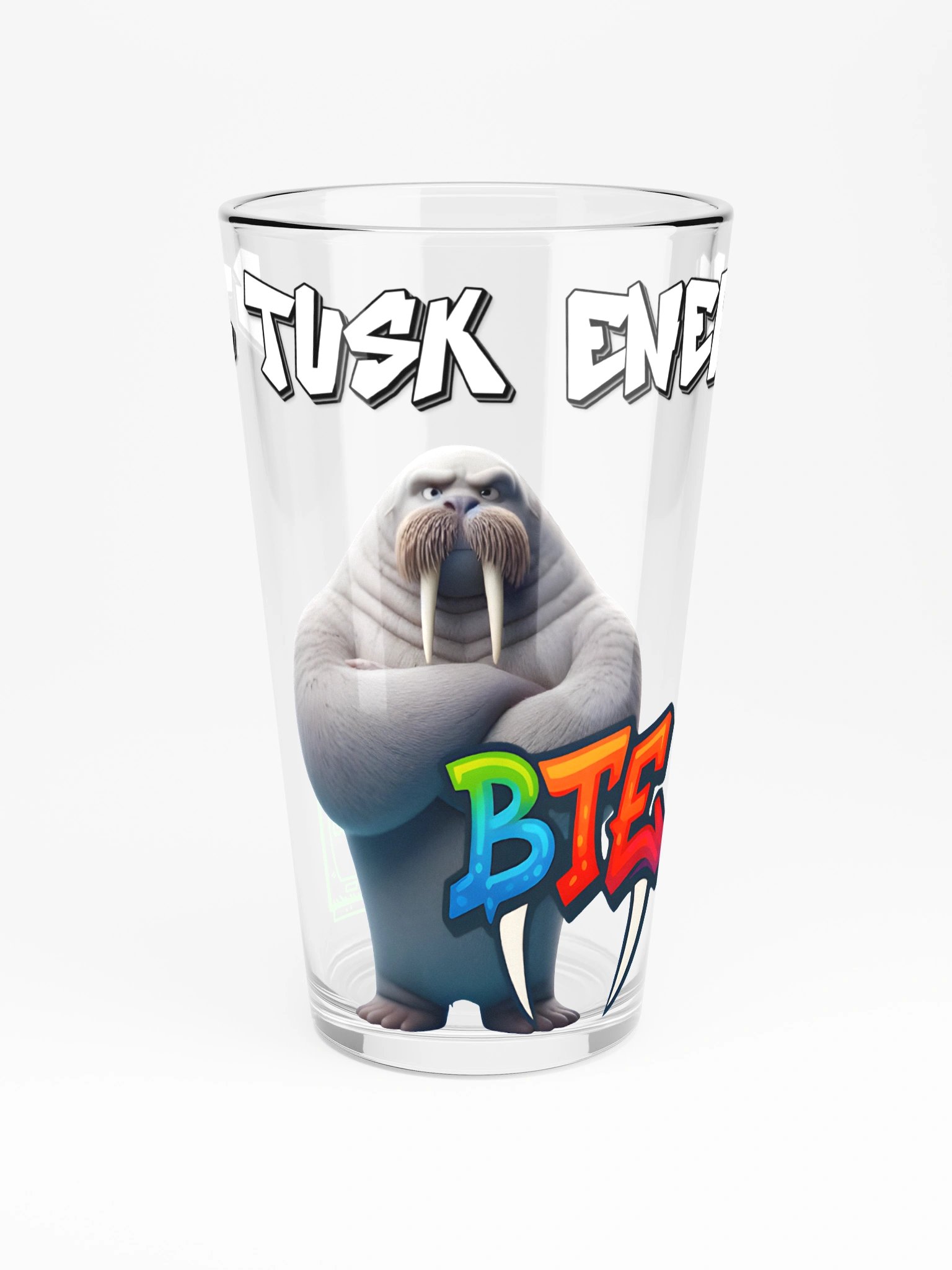 Big Tusks Energy Shaker Pint Glass product image (3)