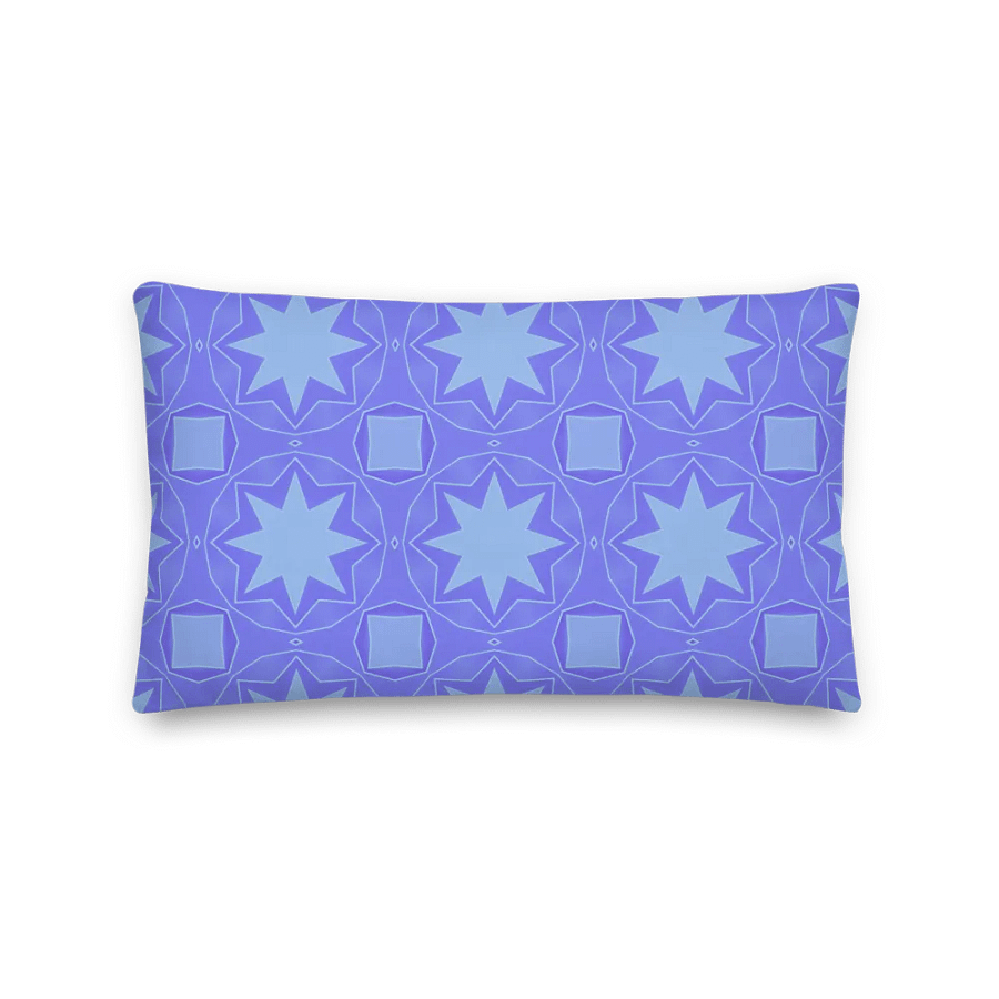 Blue star premium pillow (Reversible and in 3 sizes/shapes) product image (1)