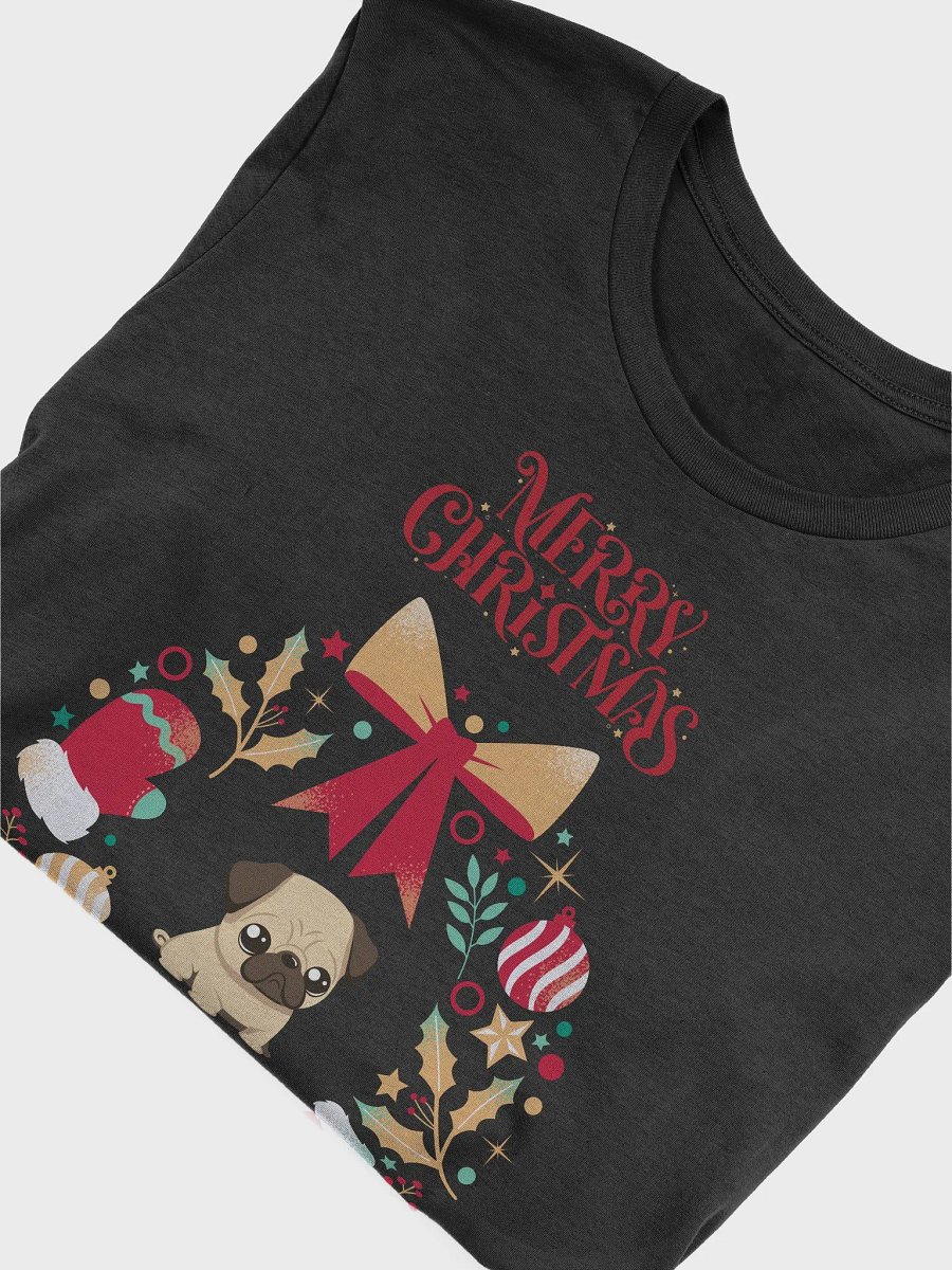 Festive Holiday Pug Paws T-Shirt product image (10)