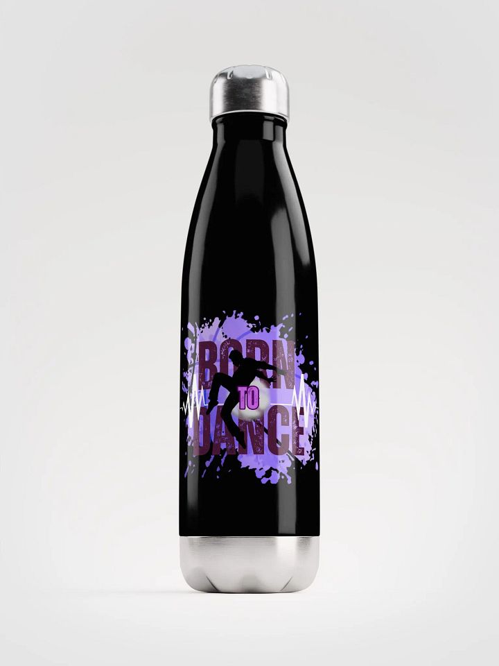 Born to Dance His Silhouette Stainless Steel Water Bottle product image (2)