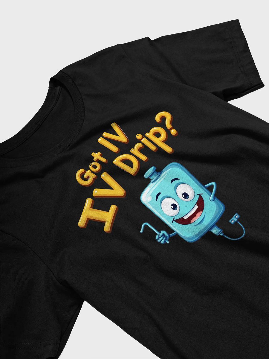 Cheerful IV Drip Cartoon T-Shirt product image (26)