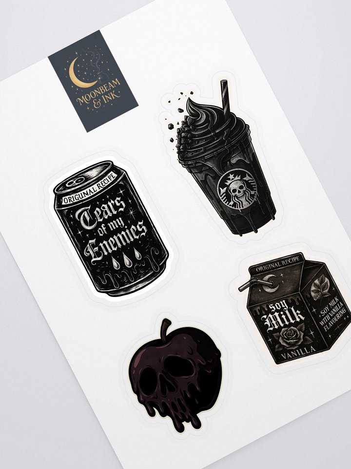 Gothic Food & Drink Parody Sticker Sheet product image (1)