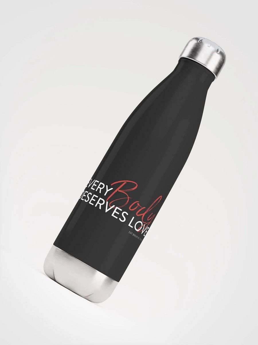Every Body Deserves Love | black water bottle product image (4)