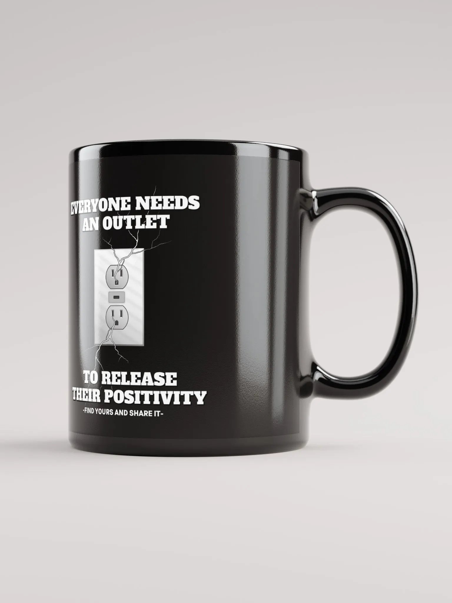 Release Your Positivity Black Mug product image (2)
