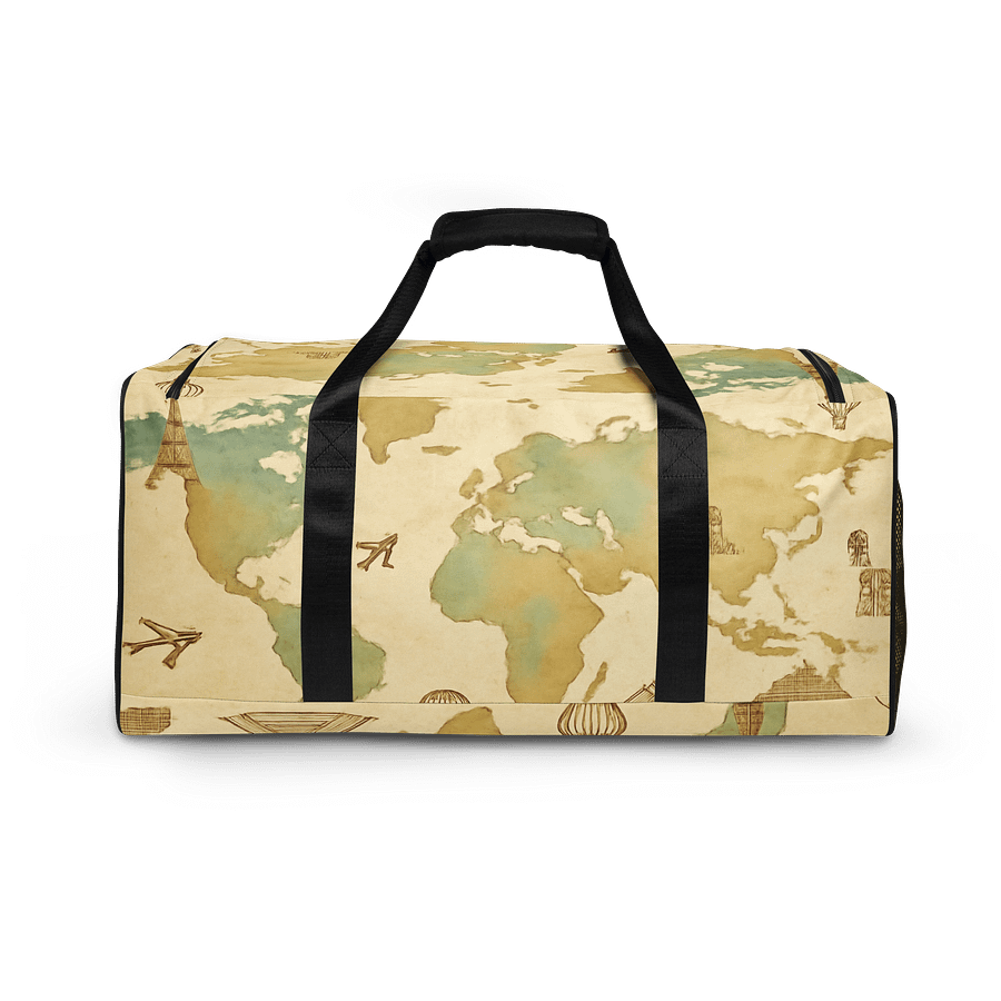 Best Selling - Wanderlust Map All-Over Print Duffle Bag product image (4)