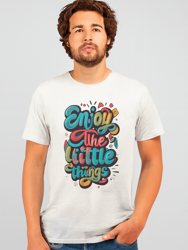 "Enjoy The Little Things" Stylish Design T-Shirt product image (1)